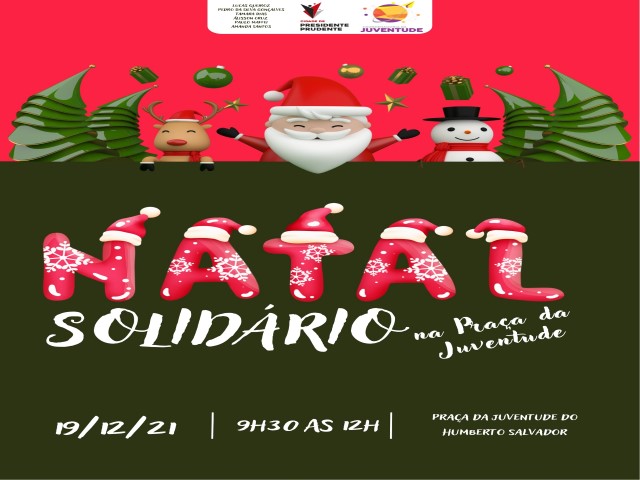 2ª Edição do Natal Solidário será neste domingo na Praça do Humberto Salvador 