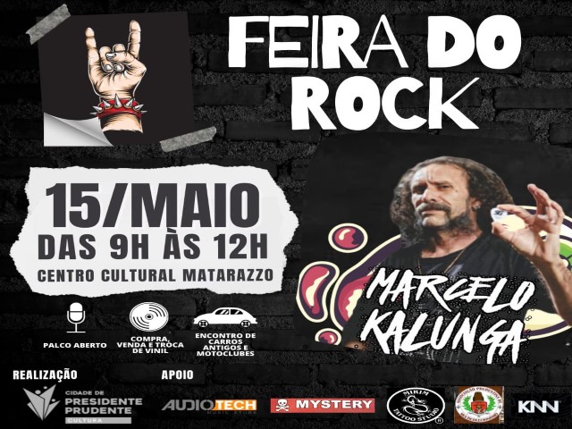 7º Edição da Feira do Rock será realizada neste domingo, das 9h às 12h, no Matarazzo 