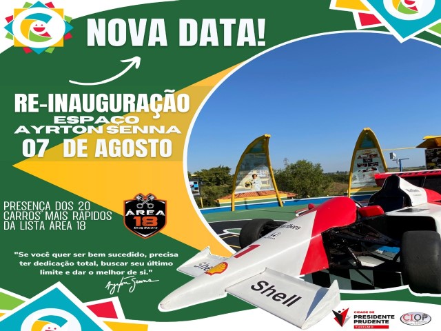 Secretaria de Turismo reinaugura Espaço Museu Ayrton Senna na Cidade da Criança 