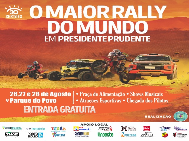 Veja a programação detalhada do Rally dos Sertões, maior rally do mundo que passará por PP