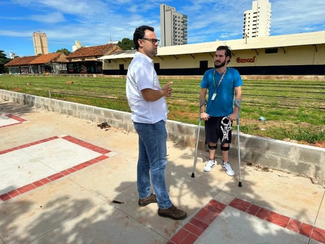 Presidente do Condef confere acessibilidade em nova Calçada da Rua Floriano Peixoto