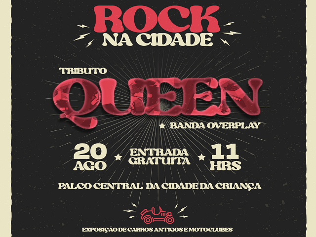Cidade da Criança terá neste domingo Festival de Pipa e shows do ‘Rock na Cidade’