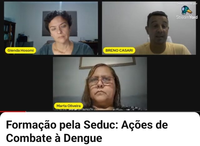 Comitê de Combate à Dengue, Sesau e Seduc promovem formação a professores com André Pirajá
