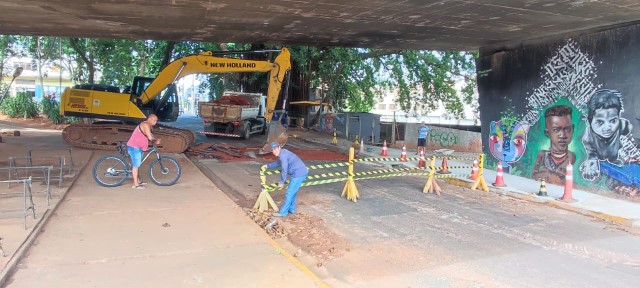 Obras sob Viaduto Tannel Abbud alteram trânsito em vias da zona leste