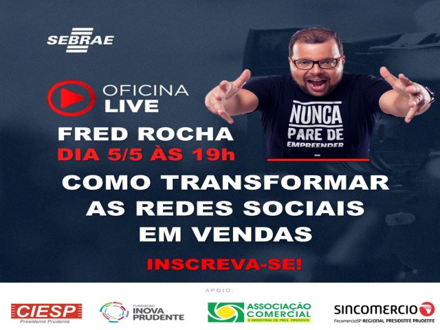 Marqueteiro digital promove palestras para empreendedores da região através do Sebrae