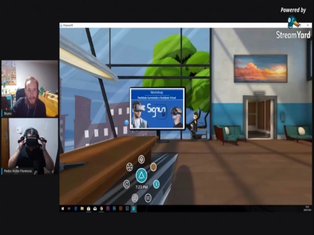 Workshop destaca uso da Realidade Virtual e Aumentada para realização de reuniões 