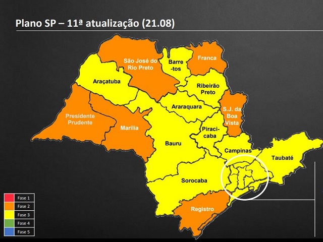 Em nova atualização, Prudente e região são mantidas na fase laranja do Plano São Paulo