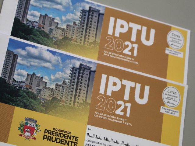 Prefeitura inicia entrega de 133.565 carnês de IPTU em 15 de janeiro