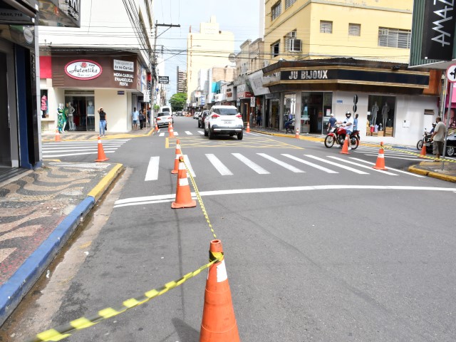 Simulação de obra na Barão com Siqueira Campos e Felício Tarabay é iniciada pela Semob