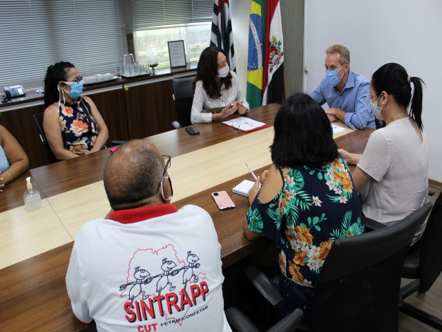 Prefeitura recebe visita da Diretoria do Sindicato dos Servidores Municipais