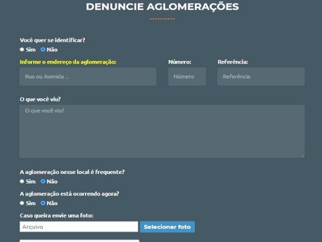 Prefeitura cria canal online para denúncias de festas clandestinas e aglomerações