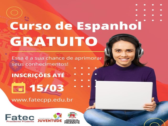 Em parceria com Coordenadoria da Juventude, Fatec oferece curso de espanhol online