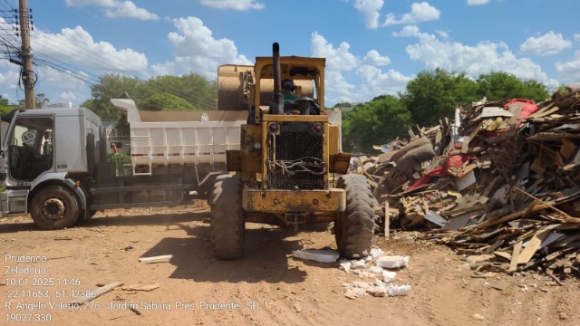 Prefeitura de Prudente realiza limpeza e reorganização do Ecoponto do Jardim Sabará