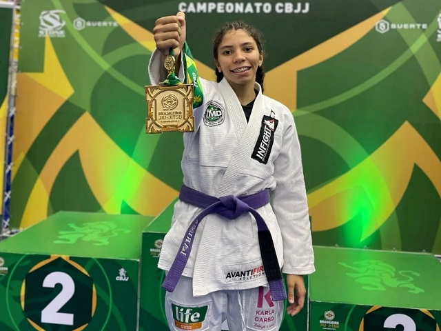 Associação Beraldo/Semepp celebra ouro de Larissa Martins no Brasileiro de Jiu-jítsu