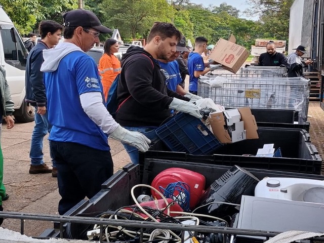 Mutirão do Lixo Eletrônico 2025 recolhe 47 toneladas de resíduos em Prudente