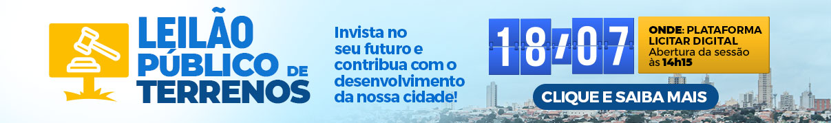 Leilão Público de Terrenos
