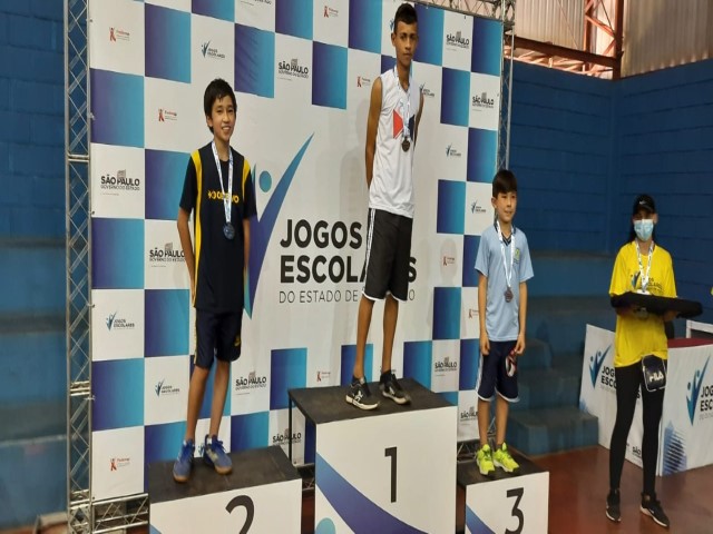 Atleta de badminton da Semepp fica em 1º lugar nos Jogos Escolares do Estado de São Paulo