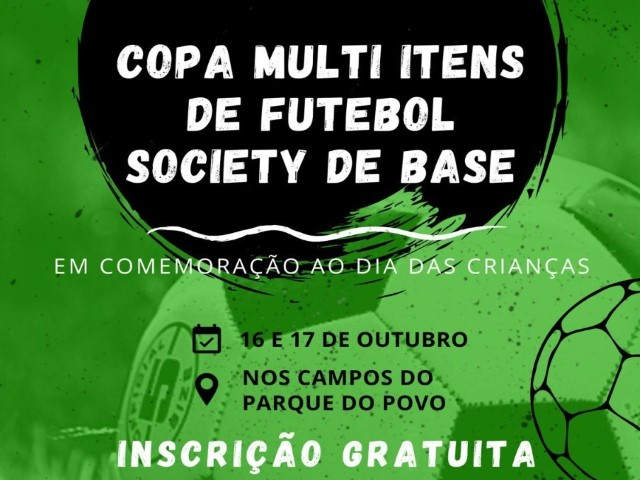 Semepp realiza Copa Multi Itens de Futebol Society para jovens entre 8 e 14 anos