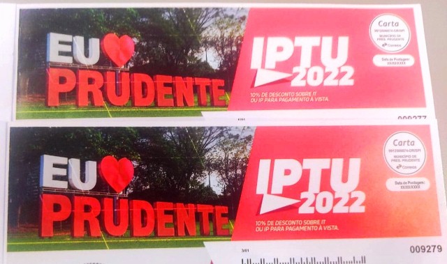 Prefeitura inicia distribuição dos carnês de IPTU; 137.423 talões serão entregues