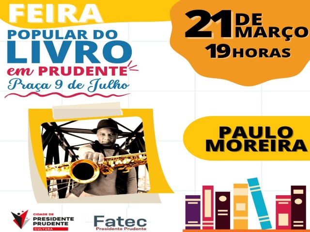 Secult realiza ‘Feira Popular do livro’ a partir desta segunda (21), na Praça 9 de Julho