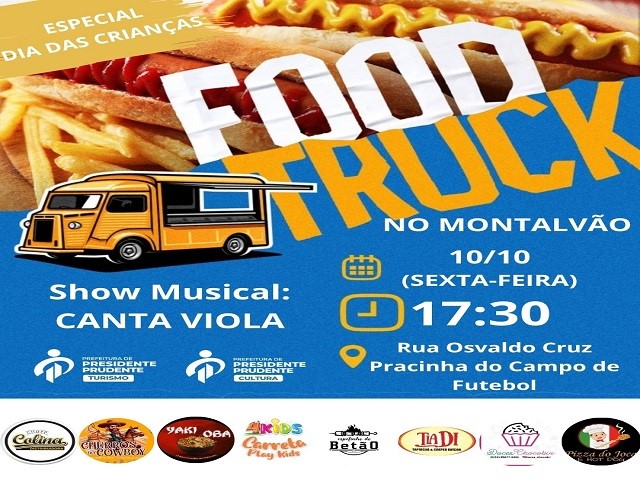 Secretaria de Turismo realiza evento com food trucks em Montalvão nesta sexta-feira (10)