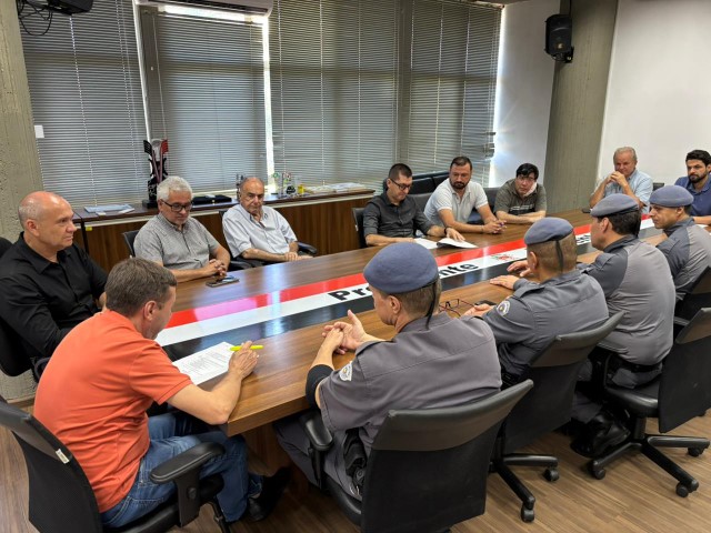 Reunião com Polícia Militar discute Fundo Municipal de Segurança Pública  