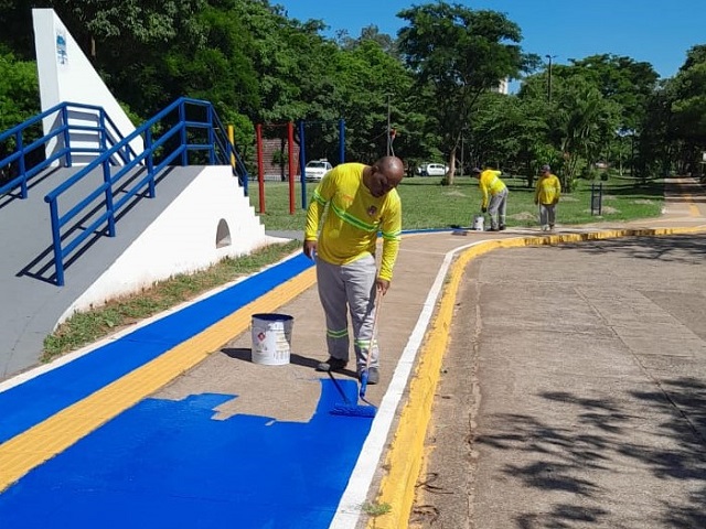 Prefeitura de Prudente revitaliza pistas de caminhada e corrida no Parque do Povo
