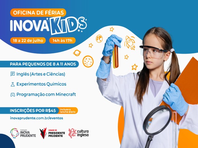 Fundação Inova abre inscrições para ‘Oficina de Férias InovaKids’