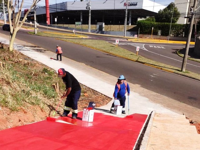 Semob inicia implantação de 400 metros de ciclofaixa na região do Parque Jabaquara