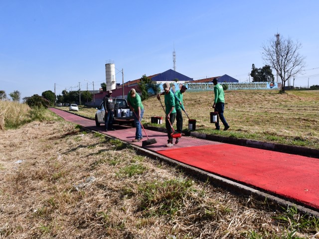 Semob revitaliza ciclovia do Jardim Cobral