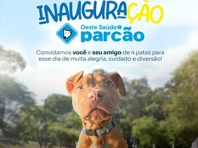 Prefeitura e Oeste Saúde anunciam inauguração do novo Parcão, no Parque do Povo