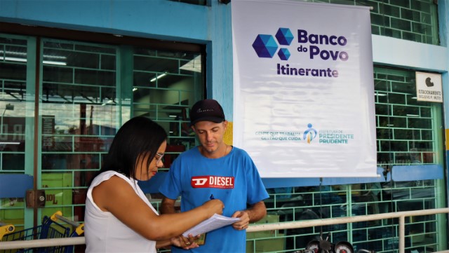 Último local percorrido, Banco do Povo Itinerante atende empreendedores do Jardim Brasília