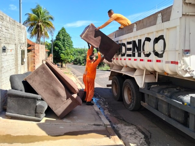 Operação Cata-treco chega ao Setor 5 nesta segunda (13) para atender bairros da zona sul 