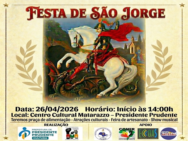 Festa de São Jorge celebra tradição e promove diálogo em Presidente Prudente