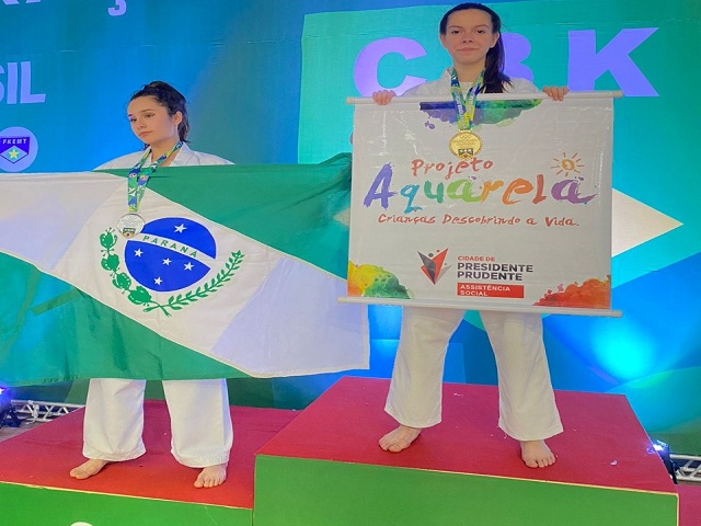 Atletas do Projeto Aquarela trazem 11 medalhas do Campeonato Brasileiro de Karatê