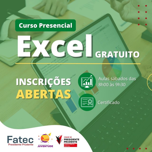 Coordenadoria da Juventude e Fatec abrem inscrições para curso presencial de Excel