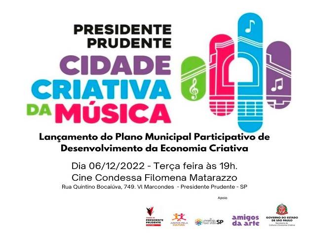 Matarazzo sedia etapa final do Programa Cria-SP que apresenta Plano na área de música 