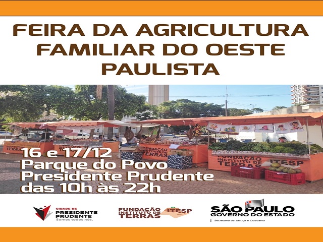 Parque do Povo receberá Feira da Agricultura Familiar nesta sexta e sábado 