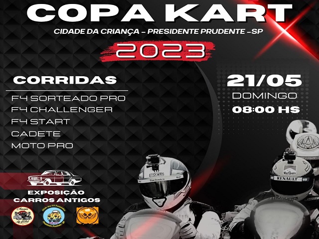 Copa Kart e Food truck são atrativos neste domingo na Cidade da Criança 