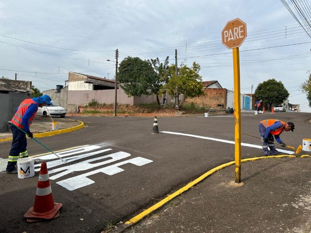 Semob conclui revitalização da sinalização do Morada do Sol, Belo Galindo e Alexandrina