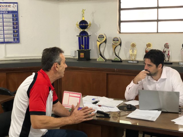 Semepp recebe visita do diretor regional de esportes