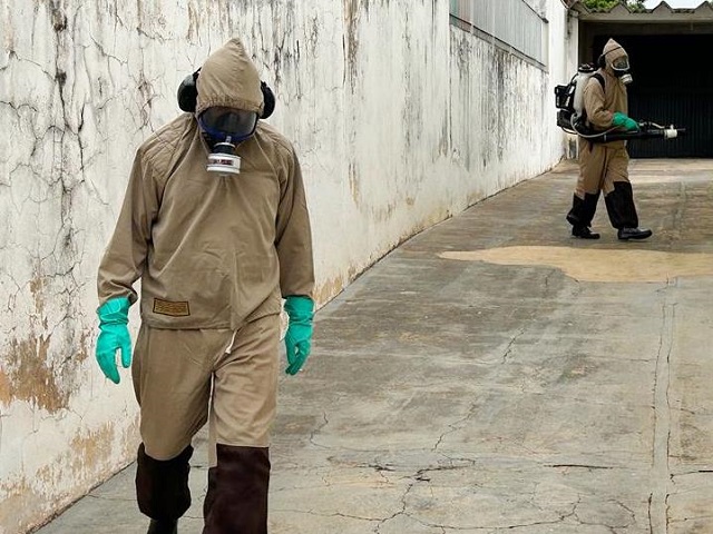 Sesau/VEM faz nebulização costal em 13 escolas da zona leste (área 4) neste sábado (17)