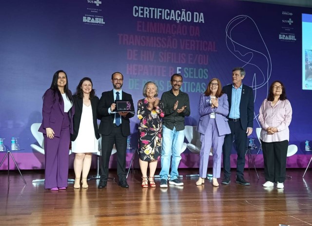 PP é premiado em Brasília com recertificação da eliminação da transmissão vertical do HIV