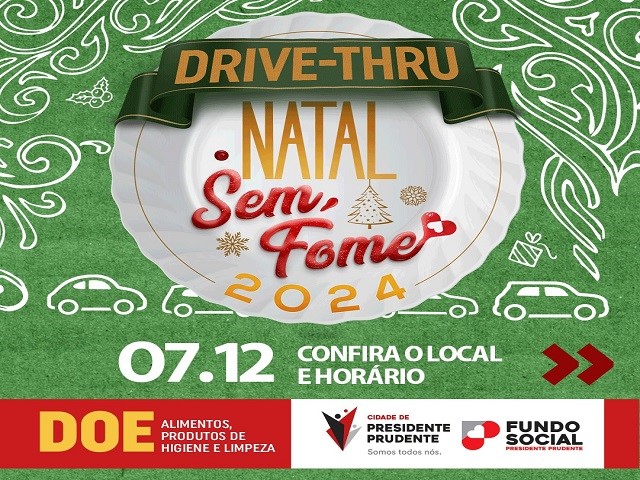 Campanha Natal Sem Fome ocorre neste sábado, das 8h às 13h 