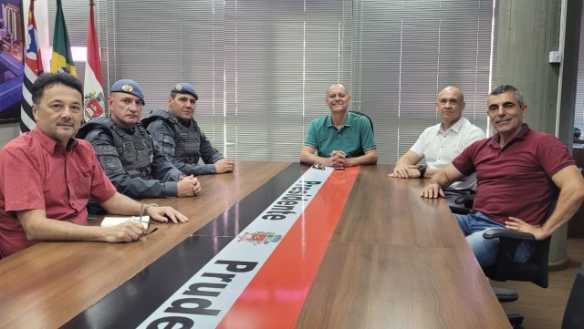 Tupã recebe Polícia Militar para discutir Fundo Municipal de Segurança Pública