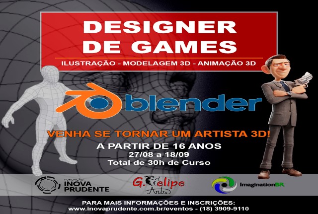 Inova Prudente tem inscrições abertas para curso de Designer de Games