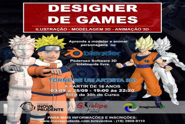 Com inscrições abertas, curso de Designer de Games será em módulos