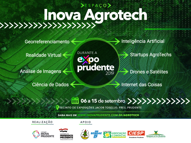 Inova Agrotech apresentará tecnologias para agricultura e pecuária na Expo Prudente