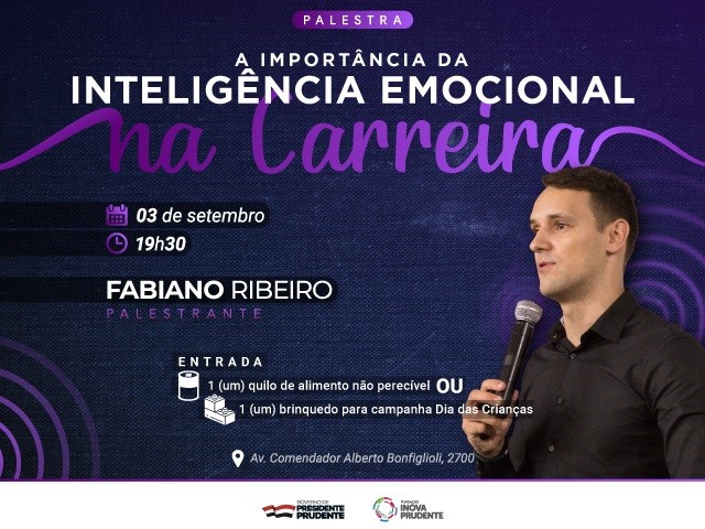 Inteligência Emocional é tema de palestra na Inova Prudente no dia 3 de setembro