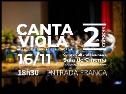 Secult anuncia 2ª sessão do ‘Canta Viola’; ingressos gratuitos